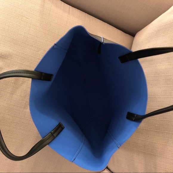 Shoppers Bag 👜 Black with Blue - Picture 4 of 7